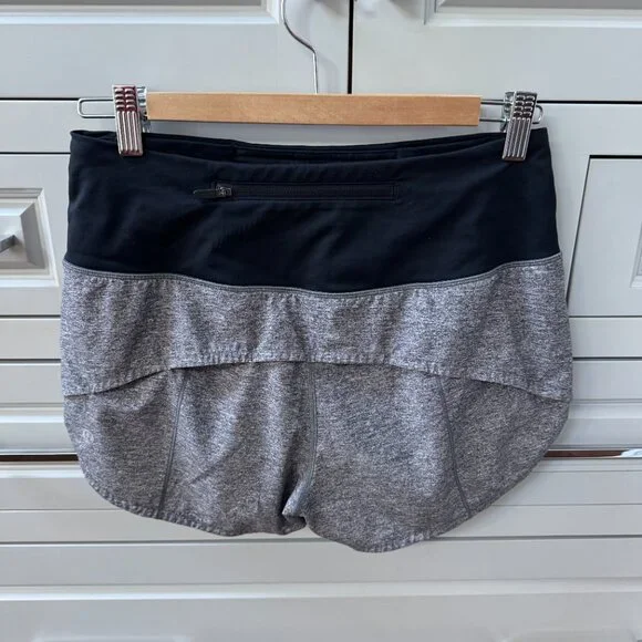 Lululemon Athletica Speed Up 2.5” Shorts Heather Gray and Black - Picture 7 of 10